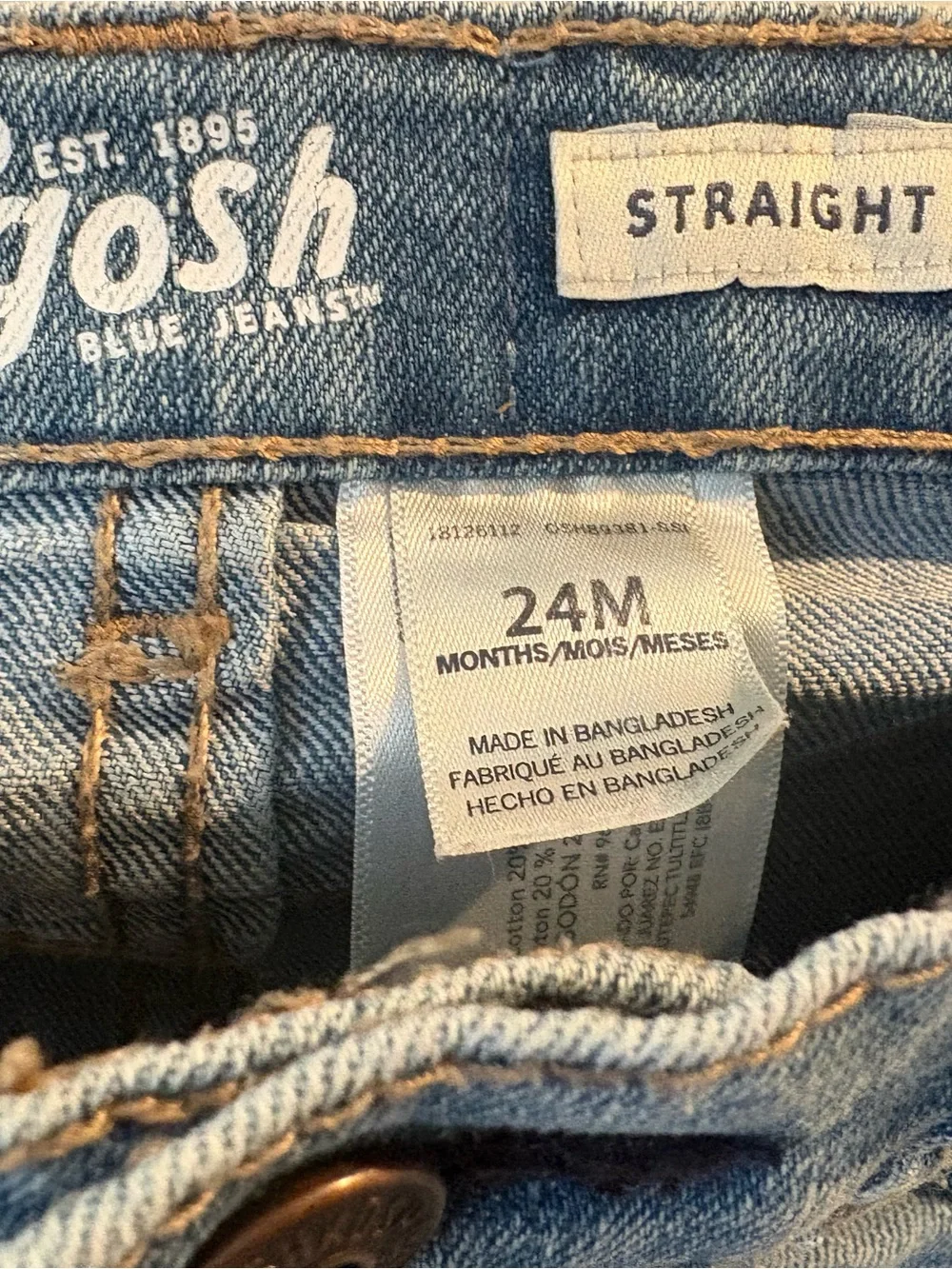 OshKosh B'gosh Straight Light Blue Men’s Jeans
